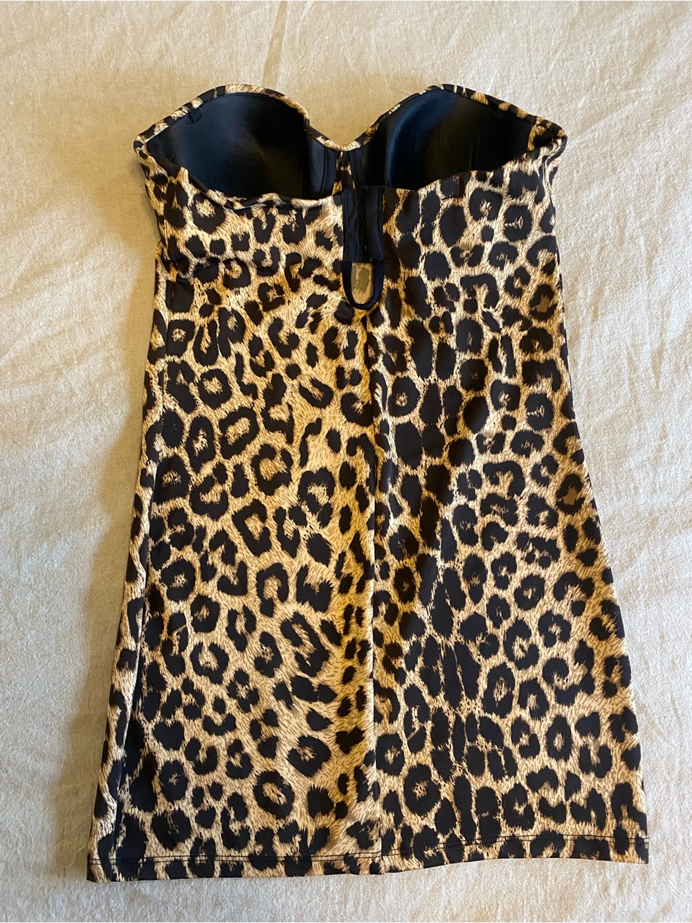 F.I.T. Figure Improving Technology Leopard Strapless Shapewear Slip Dress S - Picture 3 of 4
